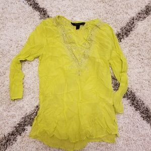 Citron yellow tunic